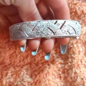 Sterling silver bracelet with diamonds